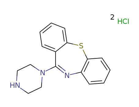 111974-74-4,11-(1-Piperazinyl)-dibenzo[b,f][1,4]thiazepine dihydrochloride,Dibenzo[b,f][1,4]thiazepine,11-(1-piperazinyl)-, dihydrochloride (9CI);