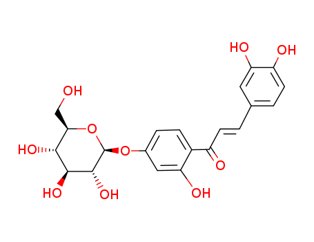 2-Propen-1-one,3-(3,4-dihydroxyphenyl)-1- [4-(芒-D-glucopyranosyloxy)-2-hydroxyphenyl]-,(2E)-