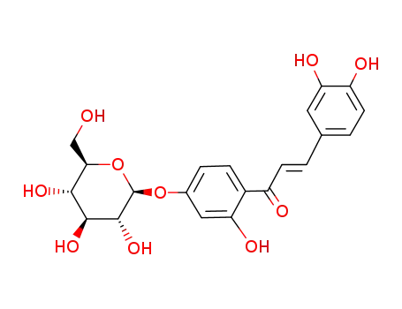 Molecular Structure of 499-29-6 (Butein 4'-glucoside)