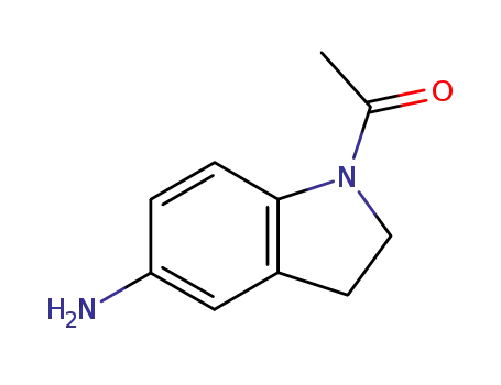 Molecular Structure of 4993-96-8 (1-ACETYL-5-AMINO-2,3-DIHYDRO-(1H)-INDOLE)