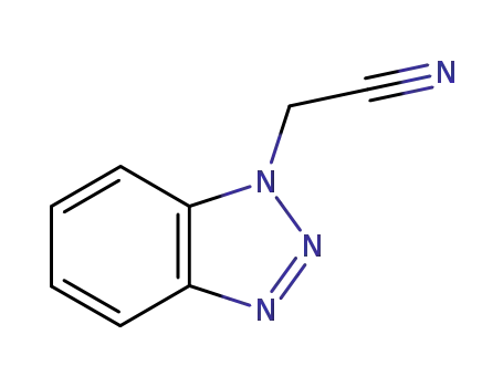 Molecular Structure of 111198-08-4 (1H-Benzotriazole-1-acetonitrile)