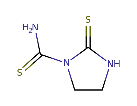 Molecular Structure of 695-76-1 (1-Imidazolidinecarbothioamide,  2-thioxo-)