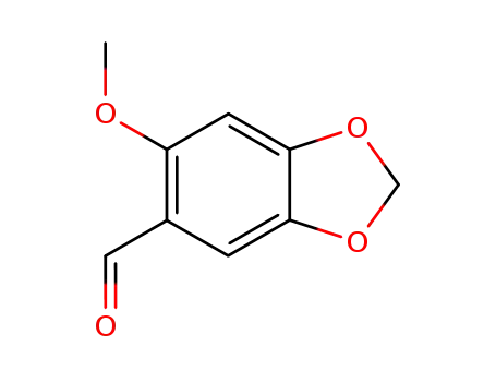 Molecular Structure of 5780-00-7 (6-METHOXY-BENZO[1,3]DIOXOLE-5-CARBALDEHYDE)