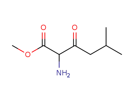Molecular Structure of 54011-39-1 (Methyl 2-aMino-5-Methyl-3-oxohexanoate)