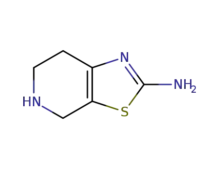 Molecular Structure of 97817-23-7 (4,5,6,7-TETRAHYDRO-THIAZOLO[5,4-C]PYRIDIN-2-YLAMINE)