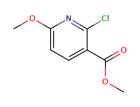 Molecular Structure of 95652-77-0 (METHYL 2-CHLORO-6-METHOXYNICOTINATE)