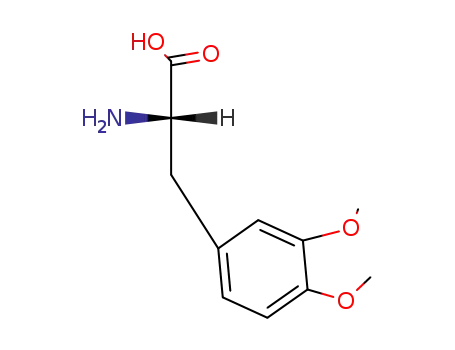 Molecular Structure of 32161-30-1 (3,4-Dimethoxy-L-phenylalanine)