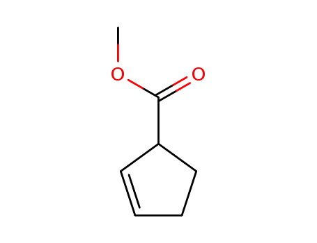 Molecular Structure of 2258-56-2 (2-Cyclopentene-1-carboxylic acid methyl ester)