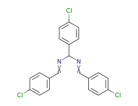 Molecular Structure of 1498-66-4 (Methanediamine,
1-(4-chlorophenyl)-N,N'-bis[(4-chlorophenyl)methylene]-)