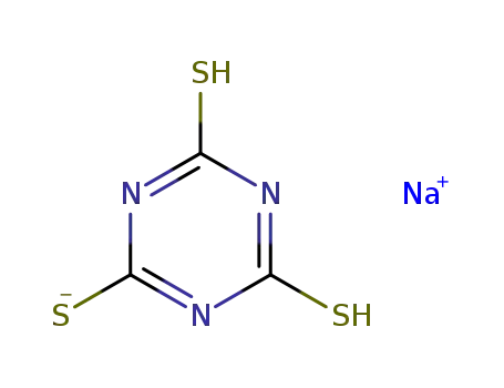 Molecular Structure of 41450-97-9 (Trithiocyanuric acid monosodium salt)
