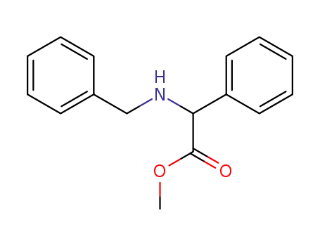 Molecular Structure of 78907-06-9 (methyl (benzylamino)(phenyl)acetate)