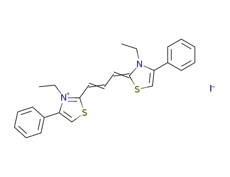 3-Ethyl-2-[3-(3-ethyl-4-phenyl-1,3-thiazol-2(3H)-ylidene)prop-1-en-1-yl]-4-phenyl-1,3-thiazol-3-ium iodide