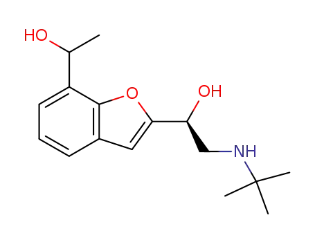 Molecular Structure of 97805-54-4 (2-((tert-butylamino)methyl)-7-methyl-2,7-benzofurandimethanol)