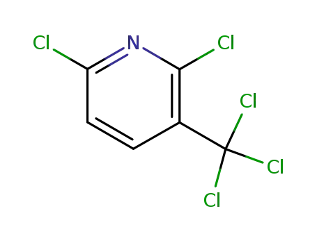 Molecular Structure of 55366-30-8 (2,6-dichloro-3-(trichloromethyl)pyridine)