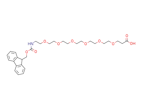 Molecular Structure of 882847-34-9 (FMOC-21-AMINO-4,7,10,13,16,19-HEXAOXAHENEICOSANOIC ACID)