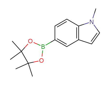 Molecular Structure of 837392-62-8 (1-METHYL-5-(4,4,5,5-TETRAMETHYL-1,3,2-DIOXABOROLAN-2-YL)-1H-INDOLE)
