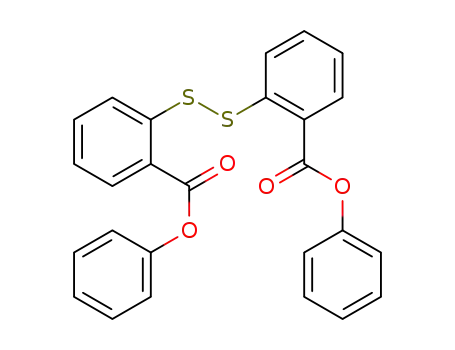 Molecular Structure of 29585-74-8 (diphenyl 2,2'-disulfanediyldibenzoate)