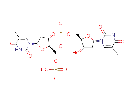 Molecular Structure of 2642-45-7 (Thymidine,5'-O-phosphonothymidylyl-(3'®5')-)