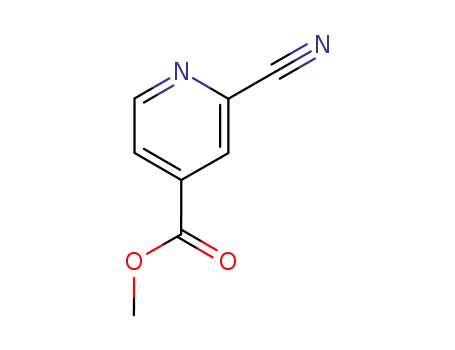 Molecular Structure of 94413-64-6 (2-CYANO-4-PYRIDINE CARBOXYLIC ACID METHYL ESTER)