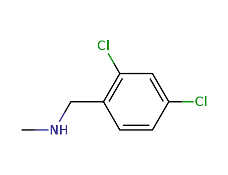 Molecular Structure of 5013-77-4 ((2,4-Dichlorobenzyl)methylamine)