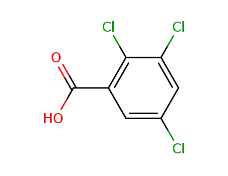 Molecular Structure of 50-73-7 (2,3,5-Trichlorobenzoic acid)