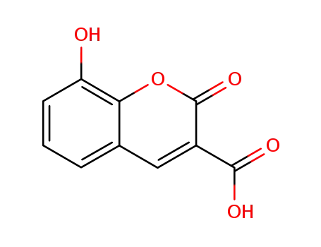 Molecular Structure of 1728-89-8 (2H-1-Benzopyran-3-carboxylic acid, 8-hydroxy-2-oxo-)