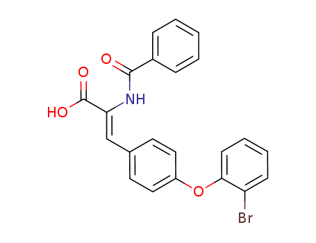 2-Propenoic acid, 2-(benzoylamino)-3-[4-(2-bromophenoxy)phenyl]-, (2Z)-
