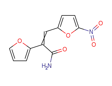 Molecular Structure of 3688-53-7 (2-(2-Furyl)-3-(5-nitro-2-furyl)acrylamide)