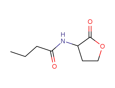 Molecular Structure of 67605-85-0 (N-[(3S)-Tetrahydro-2-oxo-3-furanyl]butanamide)
