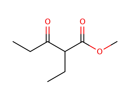 Molecular Structure of 32493-32-6 (Pentanoic acid, 2-ethyl-3-oxo-, methyl ester)