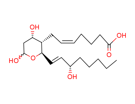 5-Heptenoic acid,7-[(2R,3S,4S)-tetrahydro-4,6-dihydroxy-2-[(1E,3S)-3-hydroxy-1-octen-1-yl]-2H-pyran-3-yl]-,(5Z)-