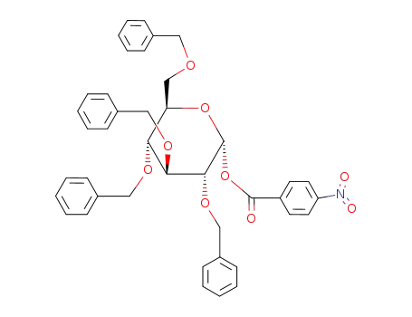 Molecular Structure of 4196-36-5 (2,3,4,6-tetra-O-benzyl-1-O-(4-nitrobenzoyl)hexopyranose)