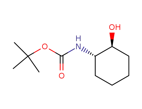 Molecular Structure of 145166-06-9 (tert-Butyl N-((2S,1S)-2-hydroxycyclohexyl)carbamate)