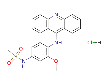 High Purity Amsacrine Hydrochloride, 4-(9-Acridinylamino)-N-(Methanesulfonyl)-M-Anisidine Hydrochloride 54301-15-4
