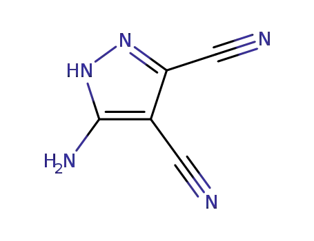 Molecular Structure of 54385-49-8 (3-Amino-1H-pyrazole-4,5-dicarbonitrile)