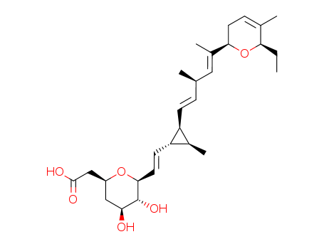 L-gluco-Non-8-enonicacid,3,7-anhydro-2,4,8,9-tetradeoxy-9-[(1S,2S,3R)-2-[(1E,3R,4E)-5-[(2R,6R)-6-ethyl-3,6-dihydro-5-methyl-2H-pyran-2-yl]-3-methyl-1,4-hexadien-1-yl]-3-methylcyclopropyl]-,(8E)-