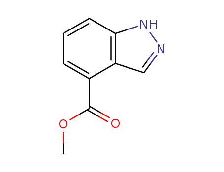 Molecular Structure of 192945-49-6 (4-(1H)INDAZOLE CARBOXYLIC ACID METHYL ESTER)