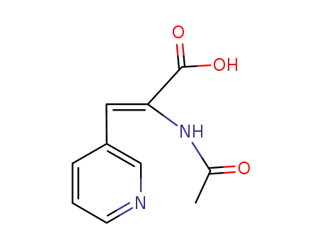 Molecular Structure of 89890-92-6 (2-Propenoic acid, 2-(acetylamino)-3-(3-pyridinyl)-, (2Z)-)