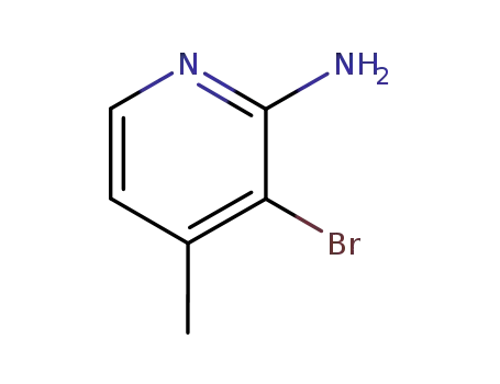 Molecular Structure of 40073-38-9 (2-AMINO-3-BROMO-4-METHYLPYRIDINE)