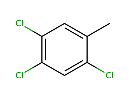 Molecular Structure of 6639-30-1 (2,4,5-TRICHLOROTOLUENE)