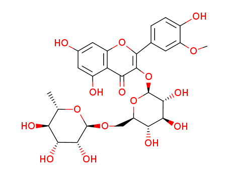 604-80-8,ISORHAMNETIN-3-RUTINOSIDE,Narcissin(6CI,7CI,8CI);3-O-Rutinosyl-isorhamnetin;3'-O-Methylquercetin 3-rutinoside;Isorhamnetin 3-O-rutinoside;6)b-D-glucopyranoside;Isorhamnetin 3-O-b-D-(6-O-a-L-rhamnosyl)glucoside;Isorhamnetin 3-O-b-D-(6''-O-a-L-rhamnopyranosyl)glucopyranoside;Isorhamnetin 3-O-b-rutinoside;Isorhamnetin3-rhamnoglucoside;Isorhamnetin 3-rutinoside;1)-L-rhamnopyranoside;Isorhamnetin 3-b-O-rutinoside;Isorhamnetin 3b-rutinoside;Isorhamnetin-3-O-b-D-rutinoside;Narcissoside;