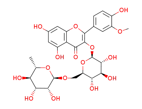 Molecular Structure of 604-80-8 (ISORHAMNETIN-3-RUTINOSIDE)