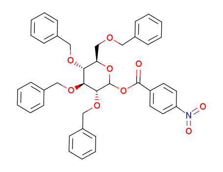 2,3,4,6-Tetra-O-benzyl-D-glucose-1-p-nitrobenzoate cas  54423-54-0