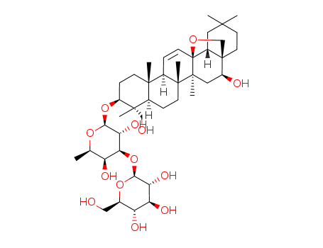 20736-09-8,Saikosaponin A,SaikosaponinA (8CI);(3beta,4alpha,16beta)-13,28-Epoxy-16,23-dihydroxyolean-11-en-3-yl-6-deoxy-3-O-beta-D-glucopyranosyl-beta-D-galactopyranoside;β-D-Galactopyranoside, (3β,4α,16β)-13,28-epoxy-16,23-dihydroxyolean-11-en-3-yl 6-deoxy-3-O-β-D-glucopyranosyl-;