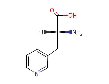 Molecular Structure of 70702-47-5 (3-(3-Pyridyl)-D-alanine)
