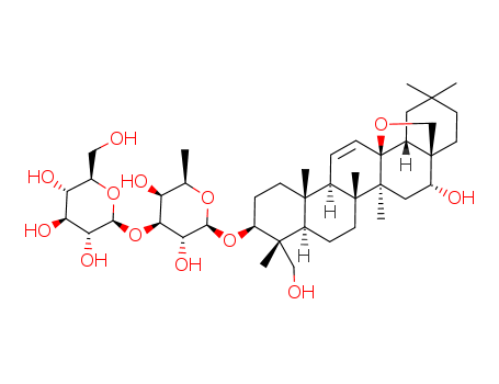 20874-52-6,Saikosaponin D,SaikosaponinD (8CI);β-D-Galactopyranoside, (3β,4α,16α)-13,28-epoxy-16,23-dihydroxyolean-11-en-3-yl 6-deoxy-3-O-β-D-glucopyranosyl-;β-D-galactopyranoside, (3β,16α)-13,28-epoxy-16,23-dihydroxyolean-11-en-3-yl 6-deoxy-3-O-β-D-glucopyranosyl-;(3β,16α)-16,23-Dihydroxy-13,28-epoxyolean-11-en-3-yl 3-O-(6-deoxy-β-D-glucopyranosyl)-β-D-galactopyranoside;