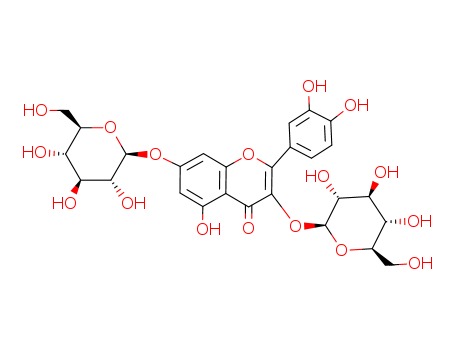 56782-99-1,quercetin-3-O-galactoside-7-O-glucoside,Campanuloside;Quercetin-3-O-b-D-galactoside-7-O-b-D-glucoside