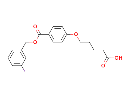 Benzoic acid, 4-(4-carboxybutoxy)-, 1-[(3-iodophenyl)methyl] ester