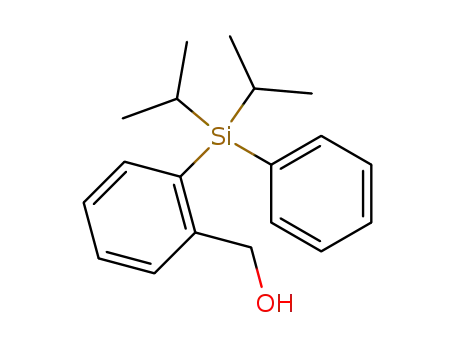 Molecular Structure of 913621-71-3 ([2-(hydroxymethyl)phenyl](diisopropyl)phenylsilane)