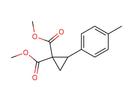 Molecular Structure of 132145-64-3 (dimethyl 2-(p-methylphenyl)cyclopropane-1,1-dicarboxylate)